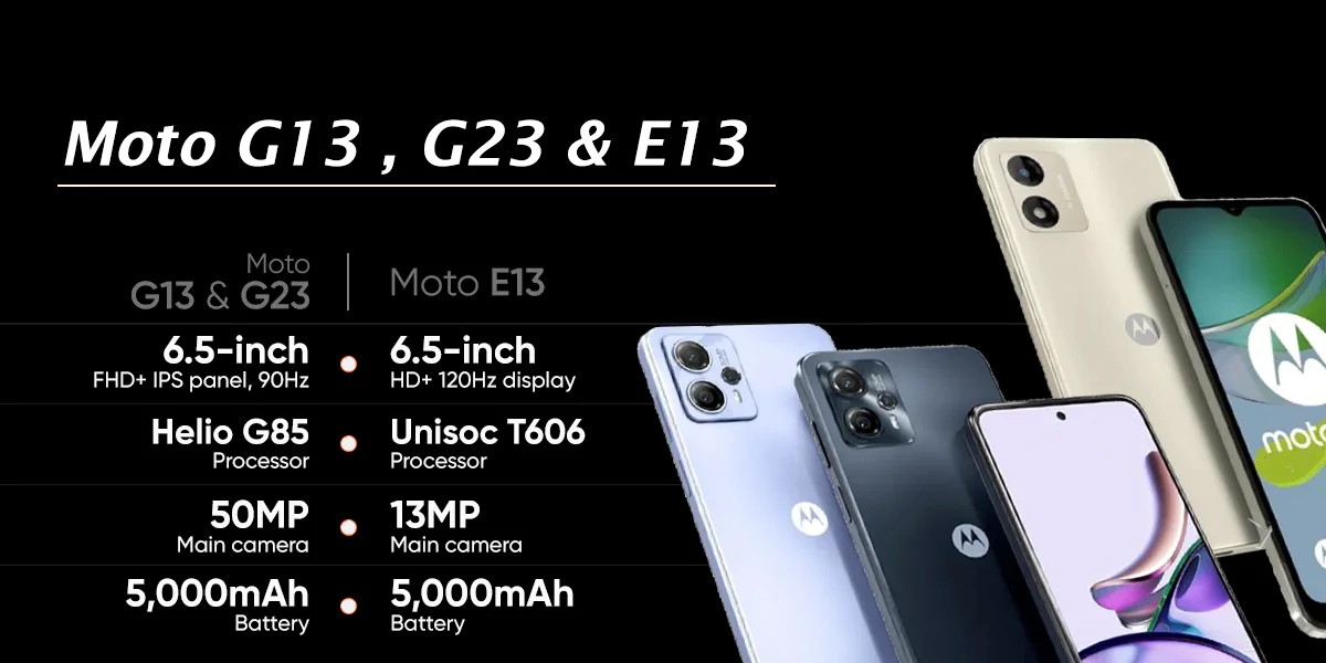 Motorola Moto G13, G23 and E13 introduced -  news