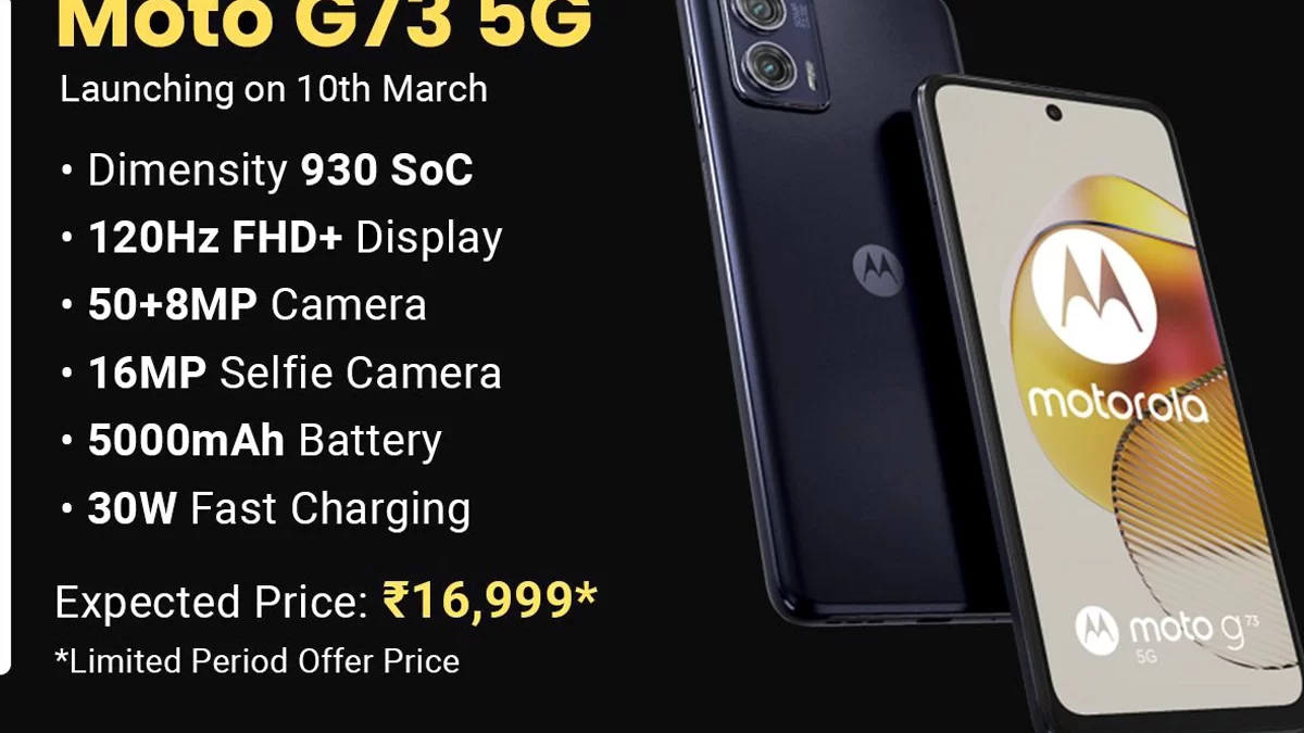 Moto G73 5G with dual cameras and 120Hz display launched in India, priced  at Rs 18,999 - India Today