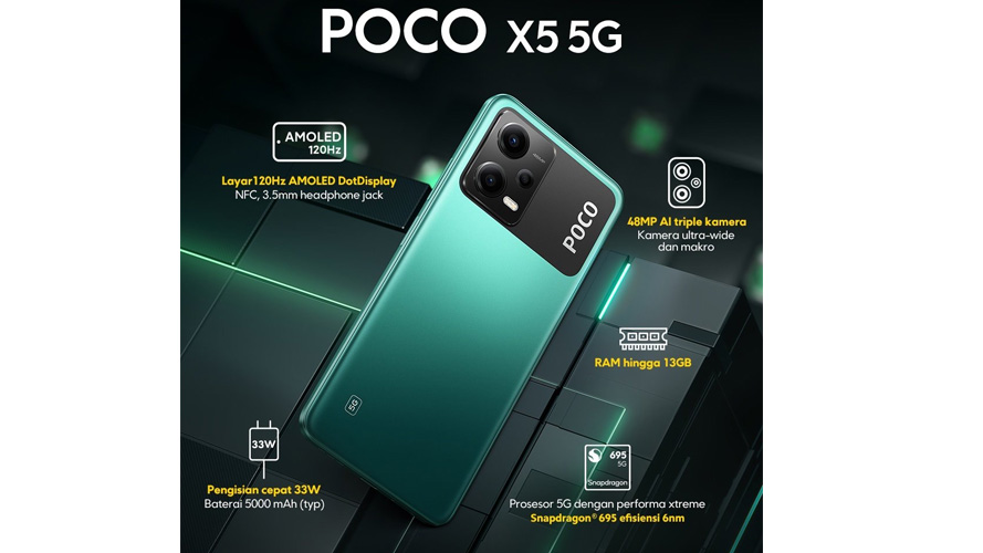 POCO X5 5G with Qualcomm Snapdragon 695 and 120Hz AMOLED Display Launched:  Price, Specifications - MySmartPrice