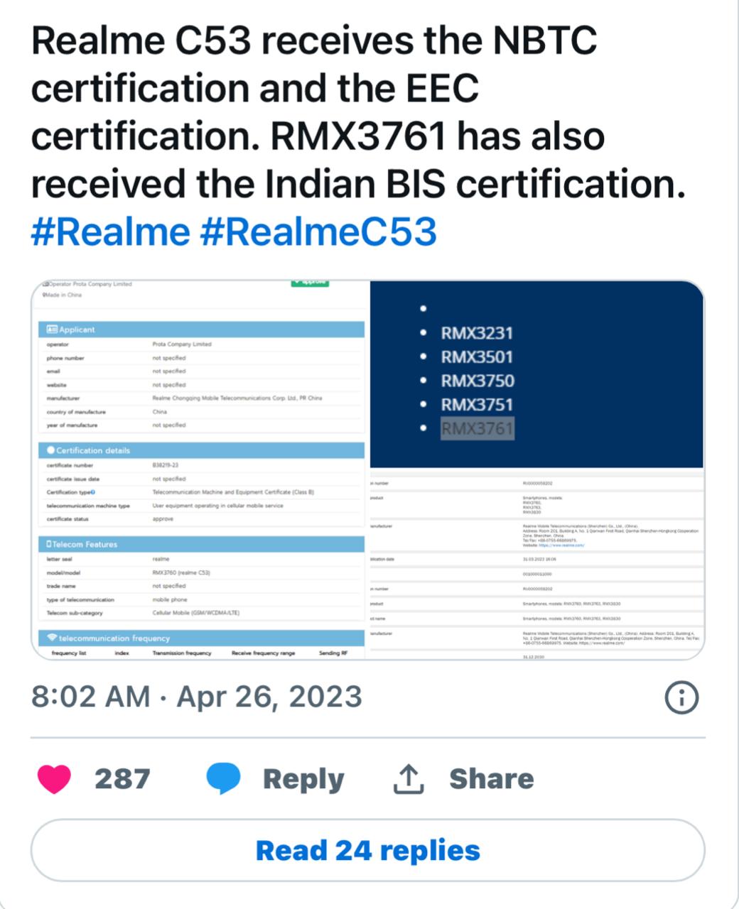 Realme C53 