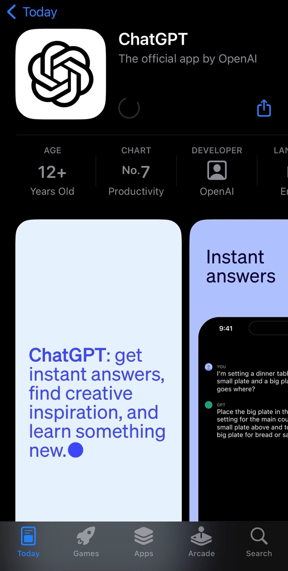 ChatGPT app