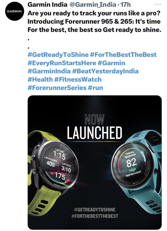 Garmin Forerunner 965,Forerunner 265 Launched! Check Price, Specifications,  Key Features & Availability