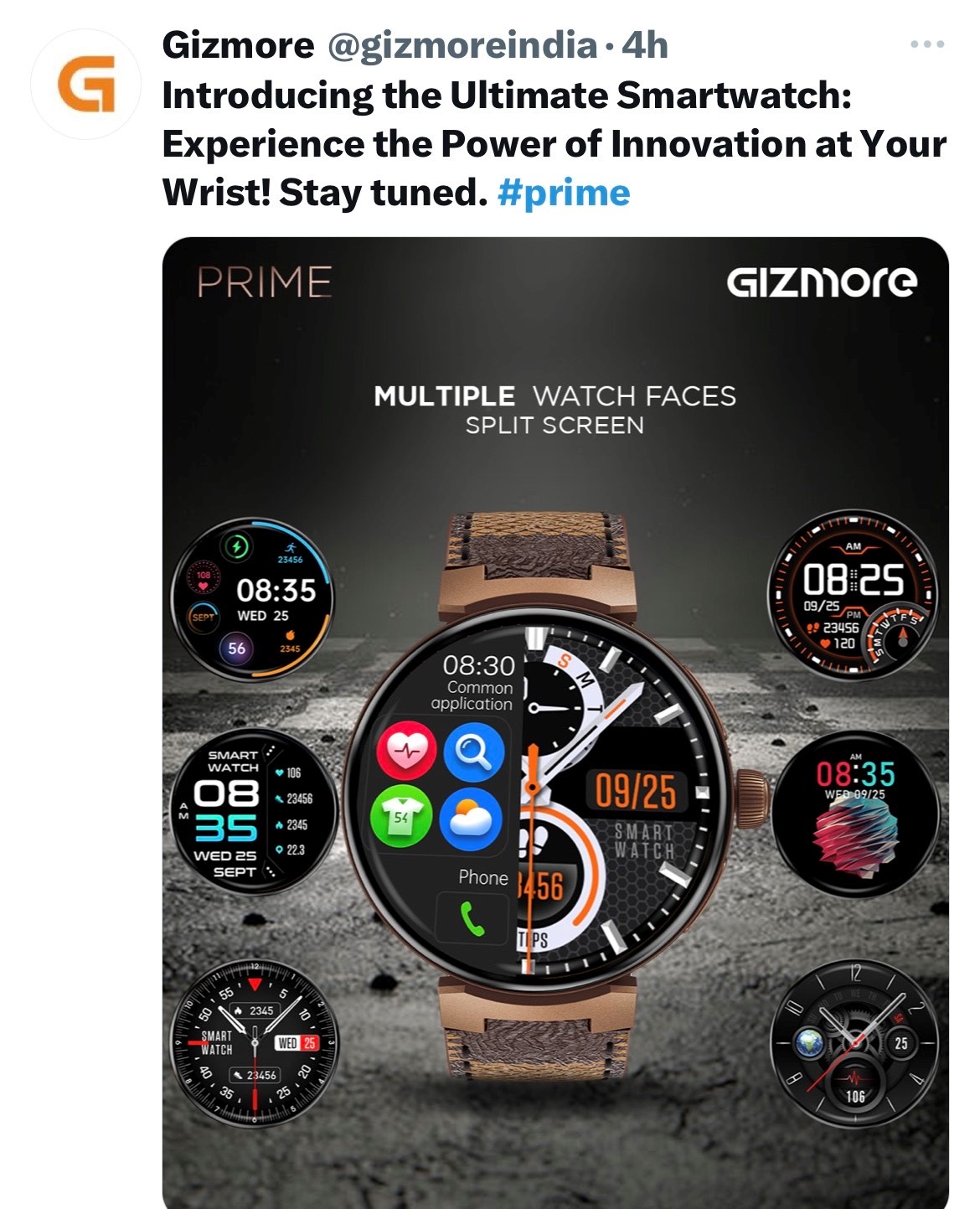 Gizmore PRIME smartwatch