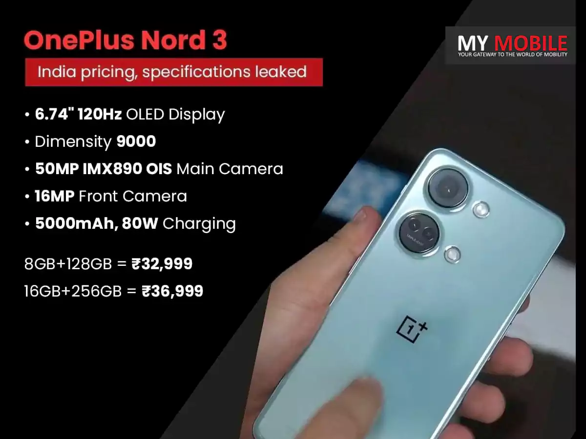 OnePlus Nord 3 Design & Specifications Tipped