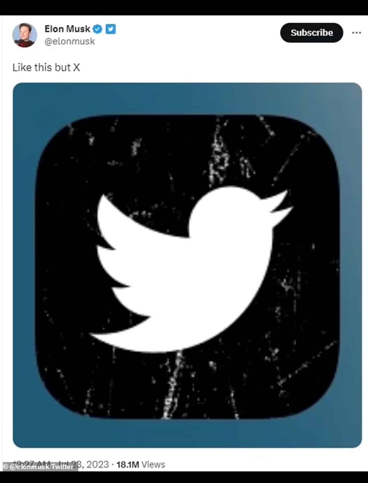 X Enters Iconic Bird Logo Exits Elon Musk Rebrands Twitter Social