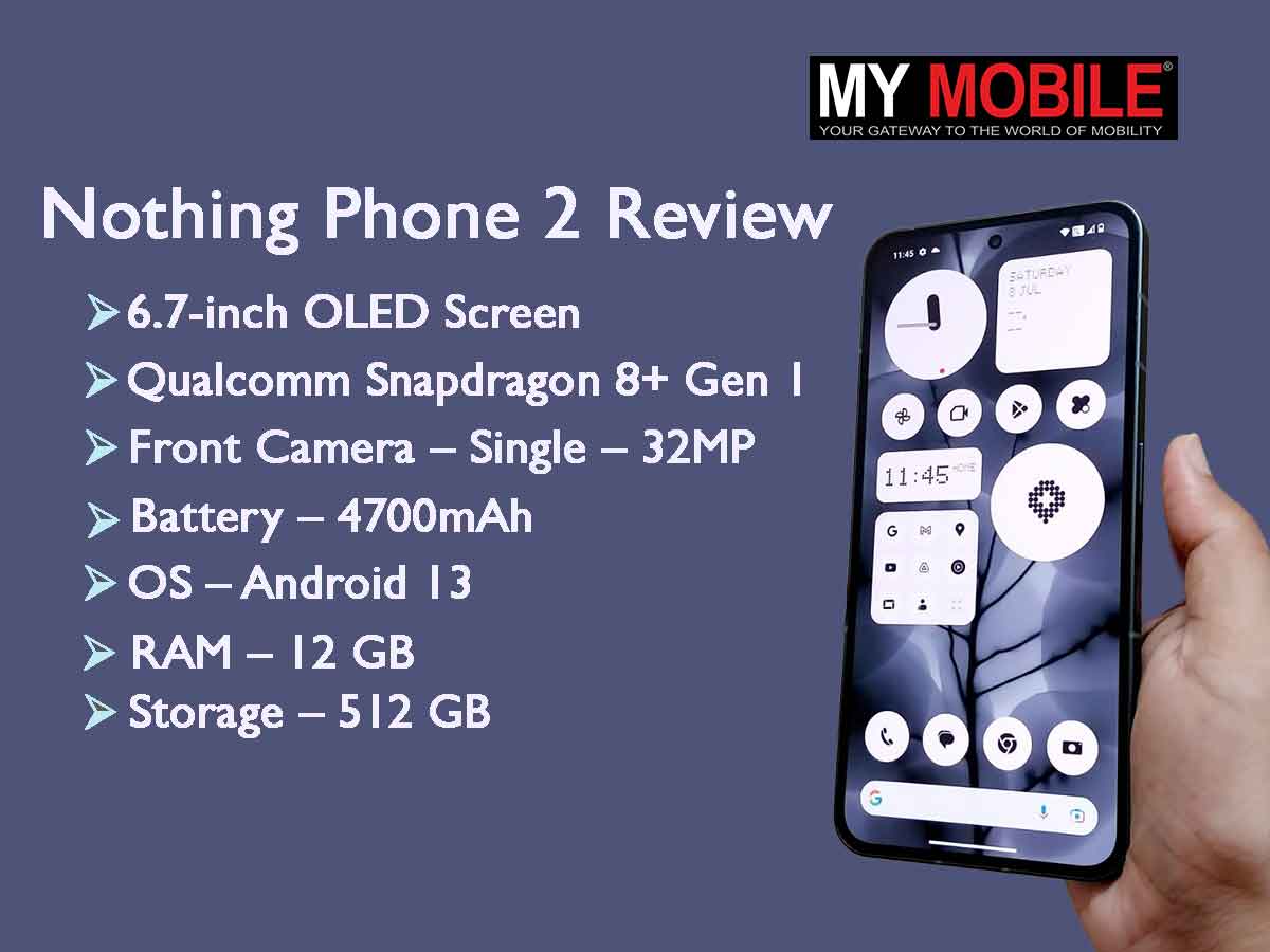  Nothing Phone (2) - 512 GB + 12 GB Ram, Glyph Interface, OS  2.0, 50 MP Dual Camera, OIS, 6.7” LTPO OLED Display, 4700mAh Battery, Water  Resistant IP54, LTE, GSM only, Android Phone, White : Everything Else