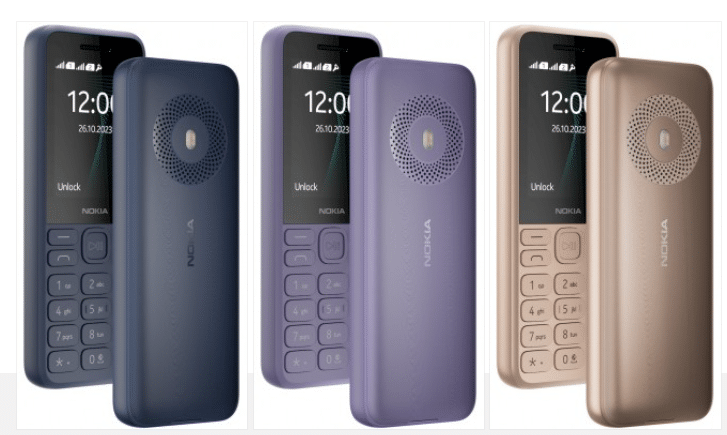 Nokia 130 Music in Dark Blue, Purple and Light Gold