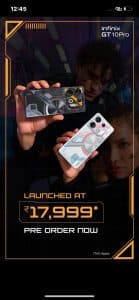 Infinix GT 10 Pro: Pricing and Availability