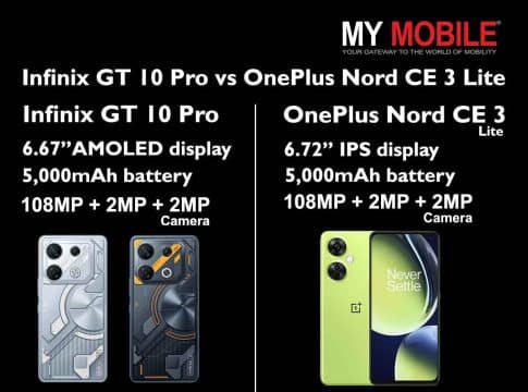 Infinix GT 10 Pro vs OnePlus Nord CE 3 Lite