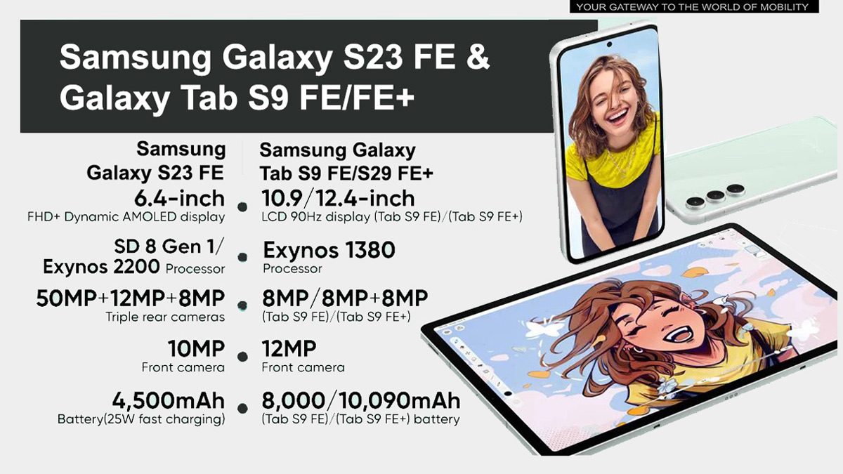 Samsung Galaxy S23 FE with 6.4″ FHD+ 120Hz AMOLED display, Snapdragon 8 Gen  1 / Exynos 2200, IP68 ratings announced