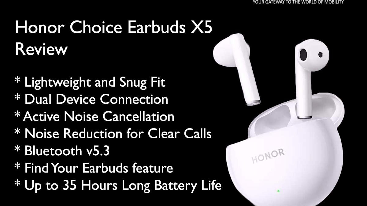 Honor Choice Earbuds X5 Review TWS Earbuds with Bluetooth 5.3