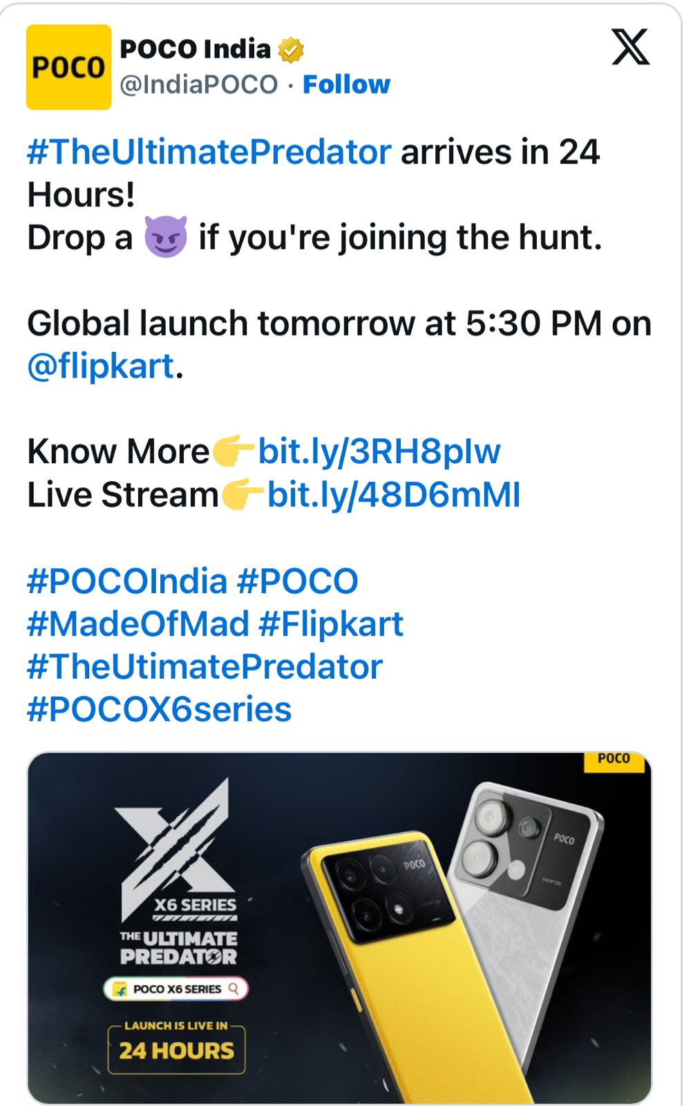 POCO X6 series launch today at 5:30 pm: Livestream, expected specs and more