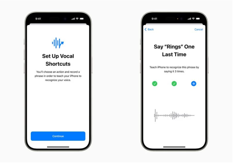 Vocal Shortcuts will allow iPhone and iPad users to assign "custom utterances" that Siri can understand to "launch shortcuts and complete complex tasks."