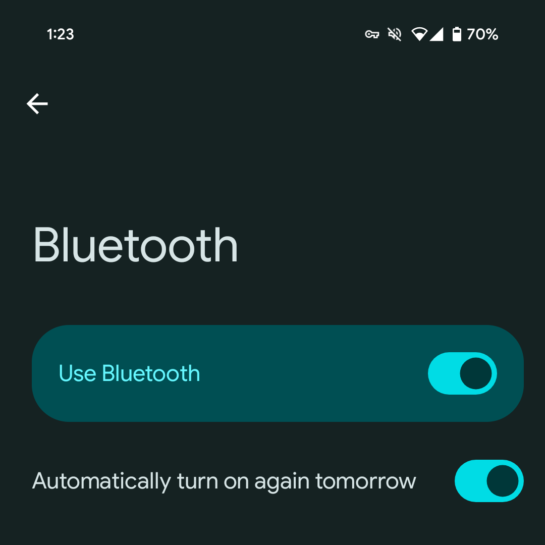 Google states clearly that Bluetooth will be turned back on “tomorrow morning,”