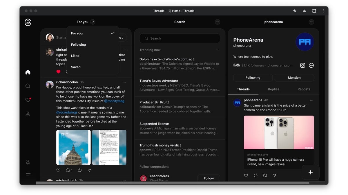 Threads has now launched its new desktop interface globally, bringing a TweetDeck-like experience to all users