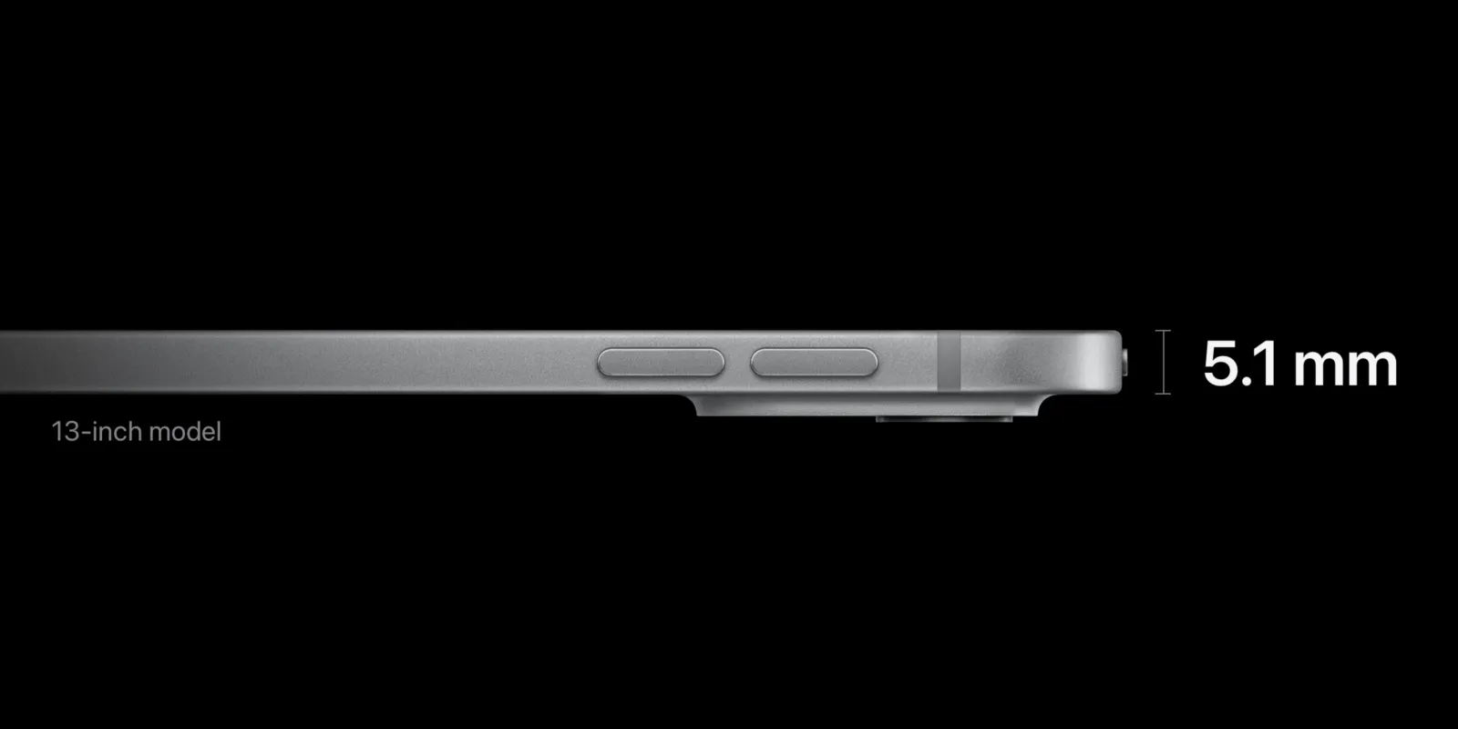 2024 iPad Pro models achieve record thinness at 5.1mm for the 13-inch model