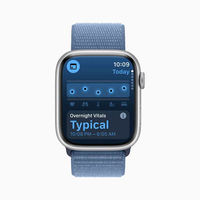 With the new Vitals app, Apple Watch users can quickly view key overnight health metrics, receive alerts when two or more metrics are out of their typical range, and gain better context when it comes to their health.