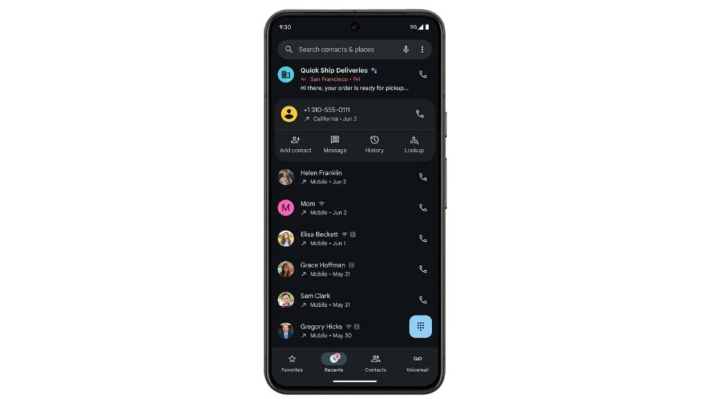 New Reverse Phone Number Lookup feature available in Google Phone app for Pixel devices