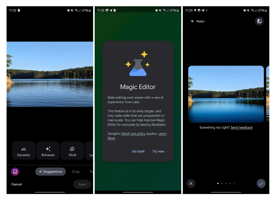 Free Google Photos Magic Editor widely rolling out on Pixel, Samsung