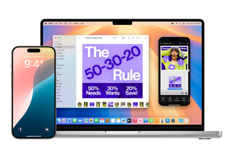 Move files, photos, and videos between your iPhone and Mac as easily as you drag and drop between apps on Mac.