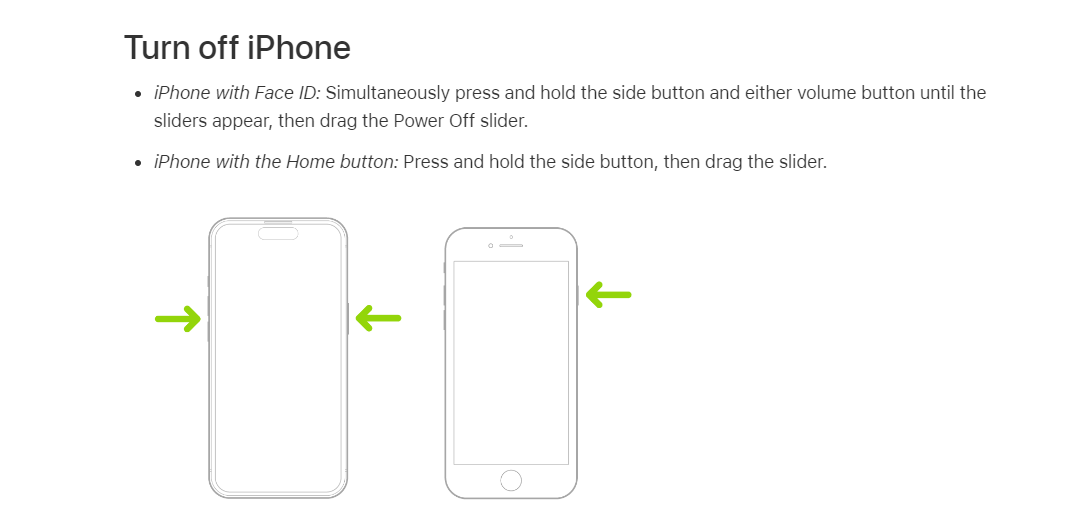 Apple shows how to turn off your iPhone