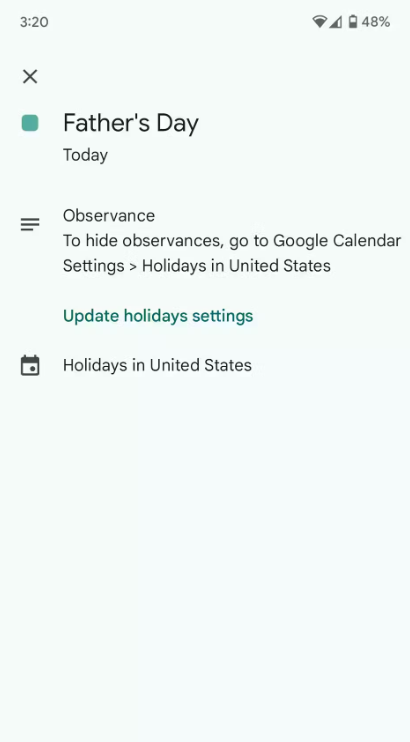 Google Calendar Adds Custom Holiday Display Options for Better Personalization