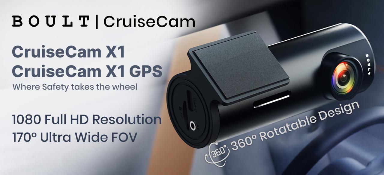 BOULT has announced its expansion into a new category with the launch of the BOULT CruiseCam X1 and X1 GPS.