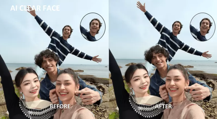 AI Clear face will unblur out of focus faces