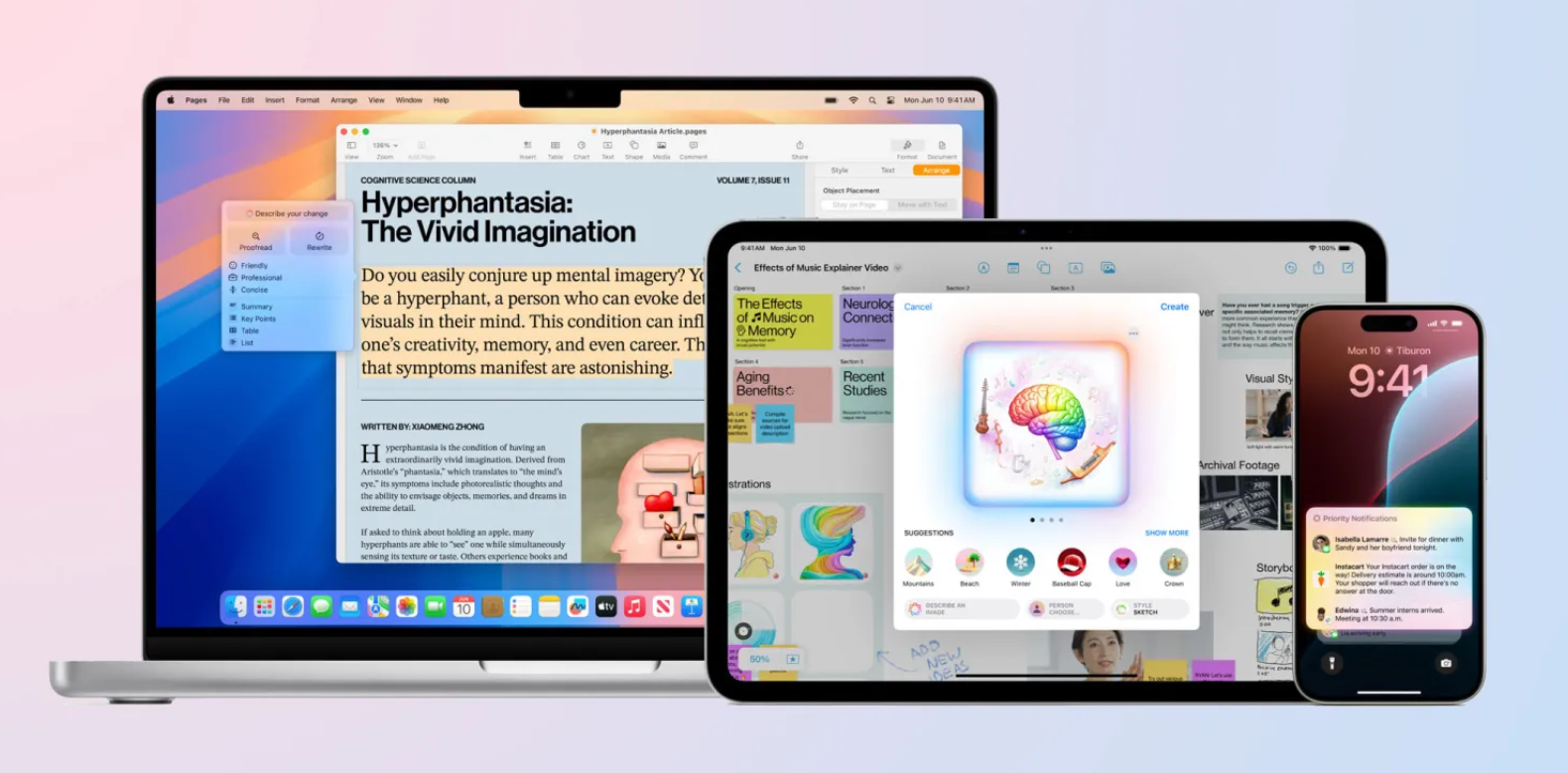 Apple is pushing back the release of its Apple Intelligence features to iOS 18.1