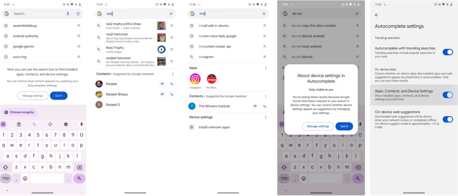 Google App Beta Hints at Spotlight-Like Universal Search Feature for Android Users