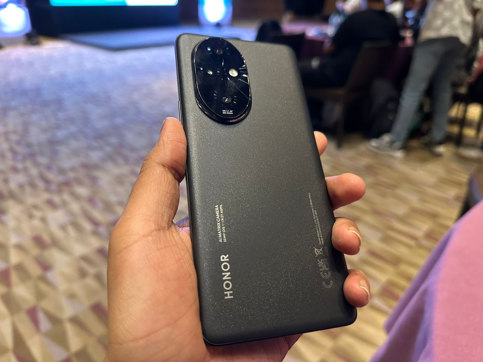 The Honor 200 Pro showcases a 6.78-inch AMOLED quad-curved floating display with a 120Hz refresh rate