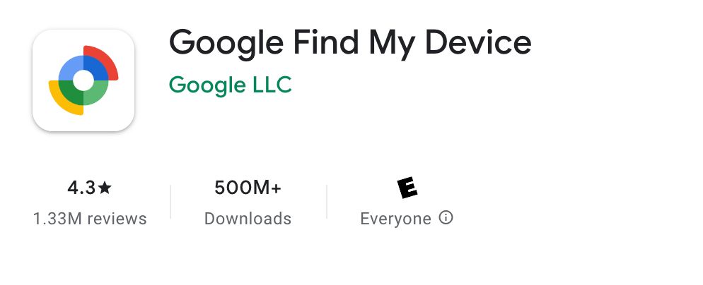 Google Find My device