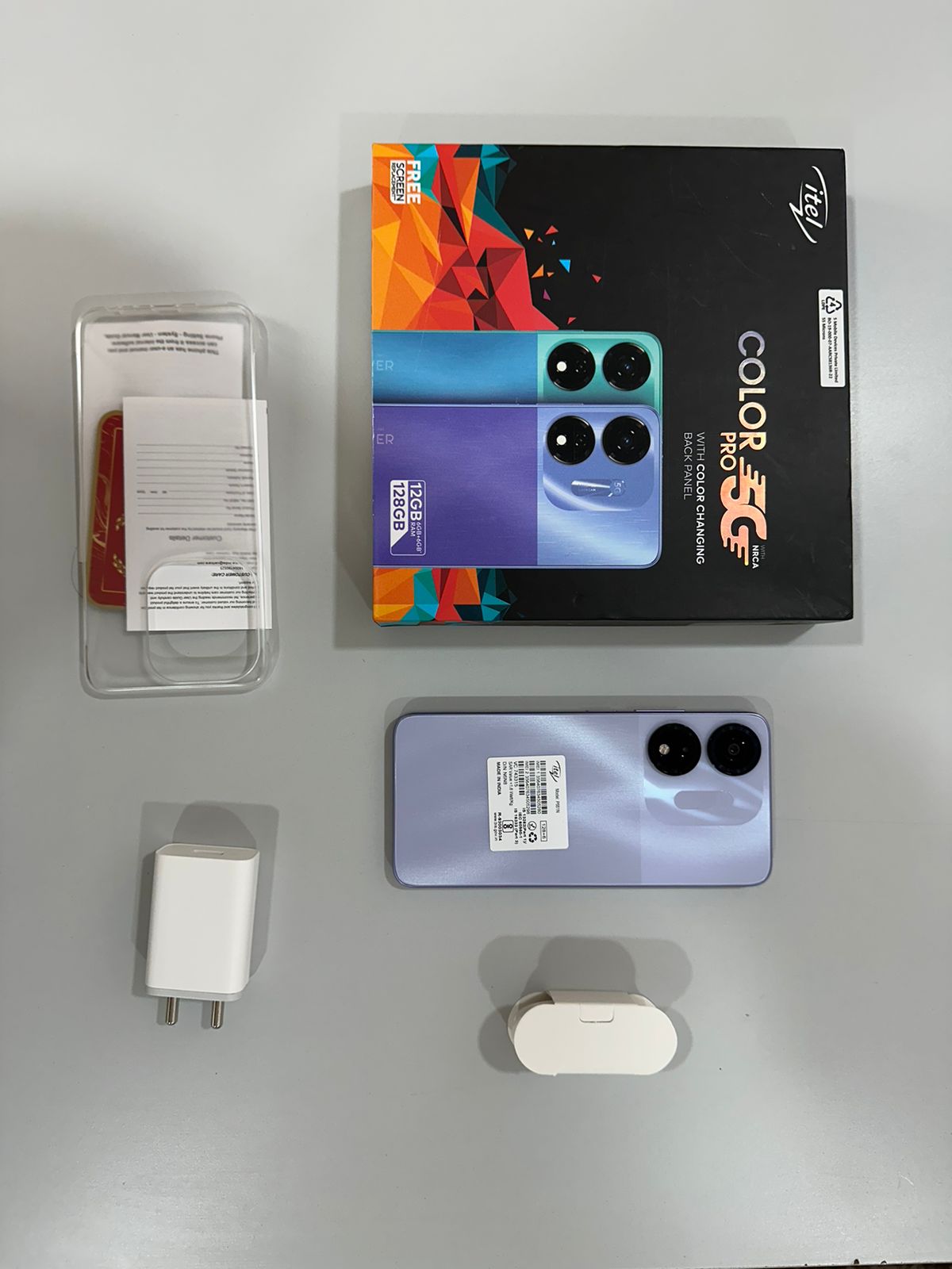 itel Color Pro 5G: Unboxing