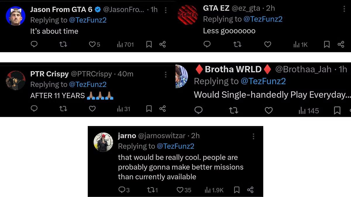 People are reacting to this major breaking news about GTA Online