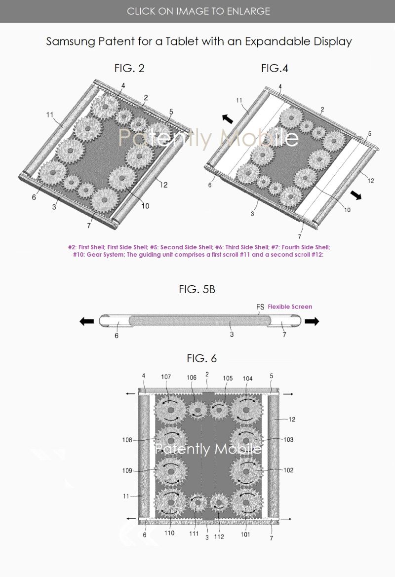 Samsung Patents Expandable Display Tablet for Adjustable Screen Sizes