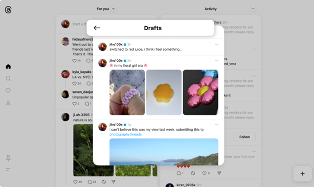 New Threads web features including multiple drafts and scheduling make it easier to plan content and connect audiences. 