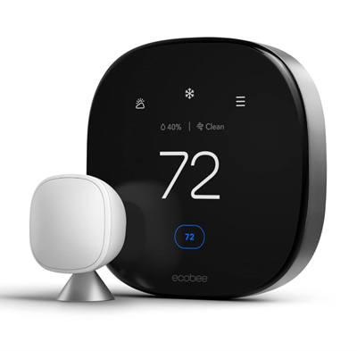 ecobee New Smart Thermostat Premium with Smart Sensor and Air Quality Monitor 