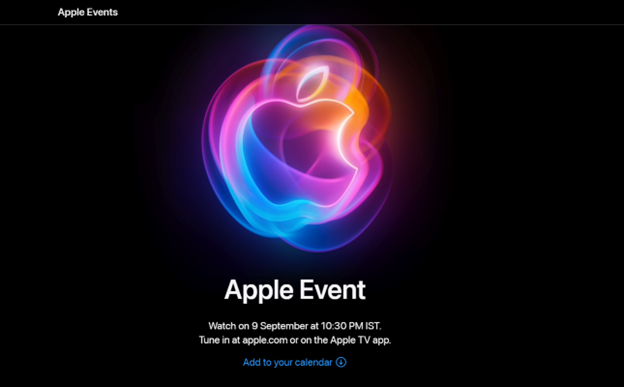 Apple’s official website also published the event animation and virtual event invite. 