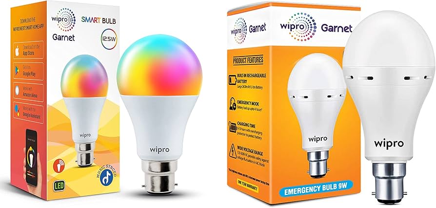 Wipro 12.5W B22D Wi-Fi Smart LED Bulb