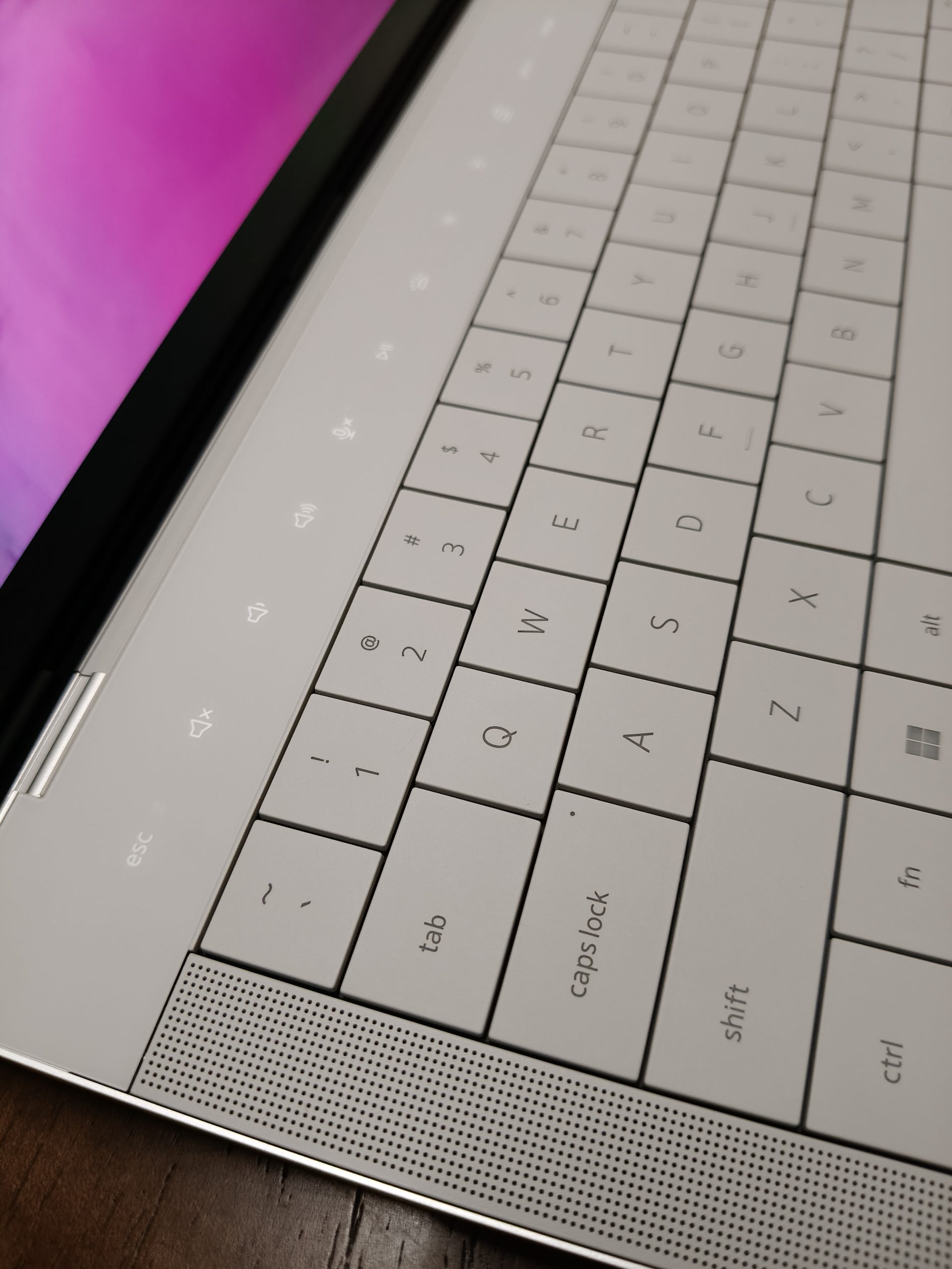 Dell XPS 14 is the seamless haptic feedback trackpad.