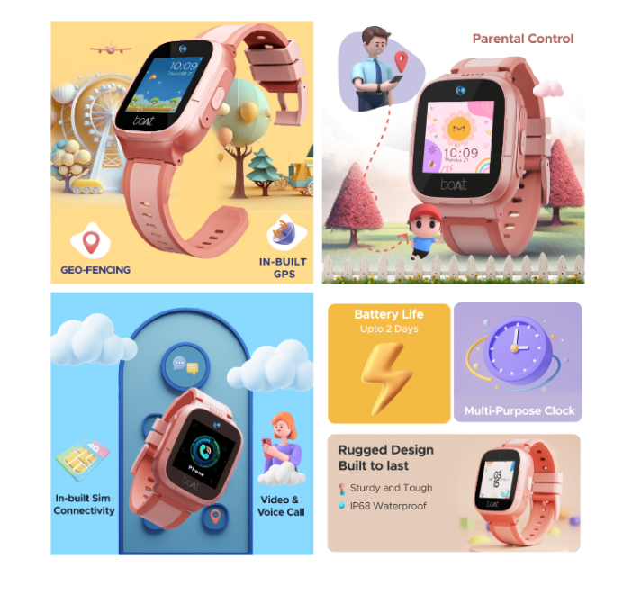 boAt Wanderer 4G calling kids smartwatch launched