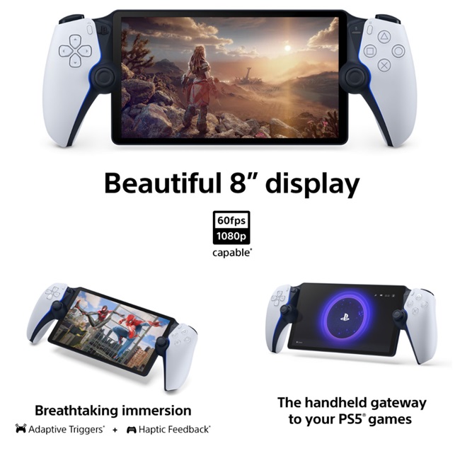 It features an 8-inch LCD screen that delivers games in full HD at up to 60fps for smooth gameplay