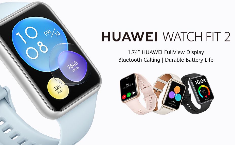 The smartwatch features a 1.74-inch HD rectangular AMOLED touch screen