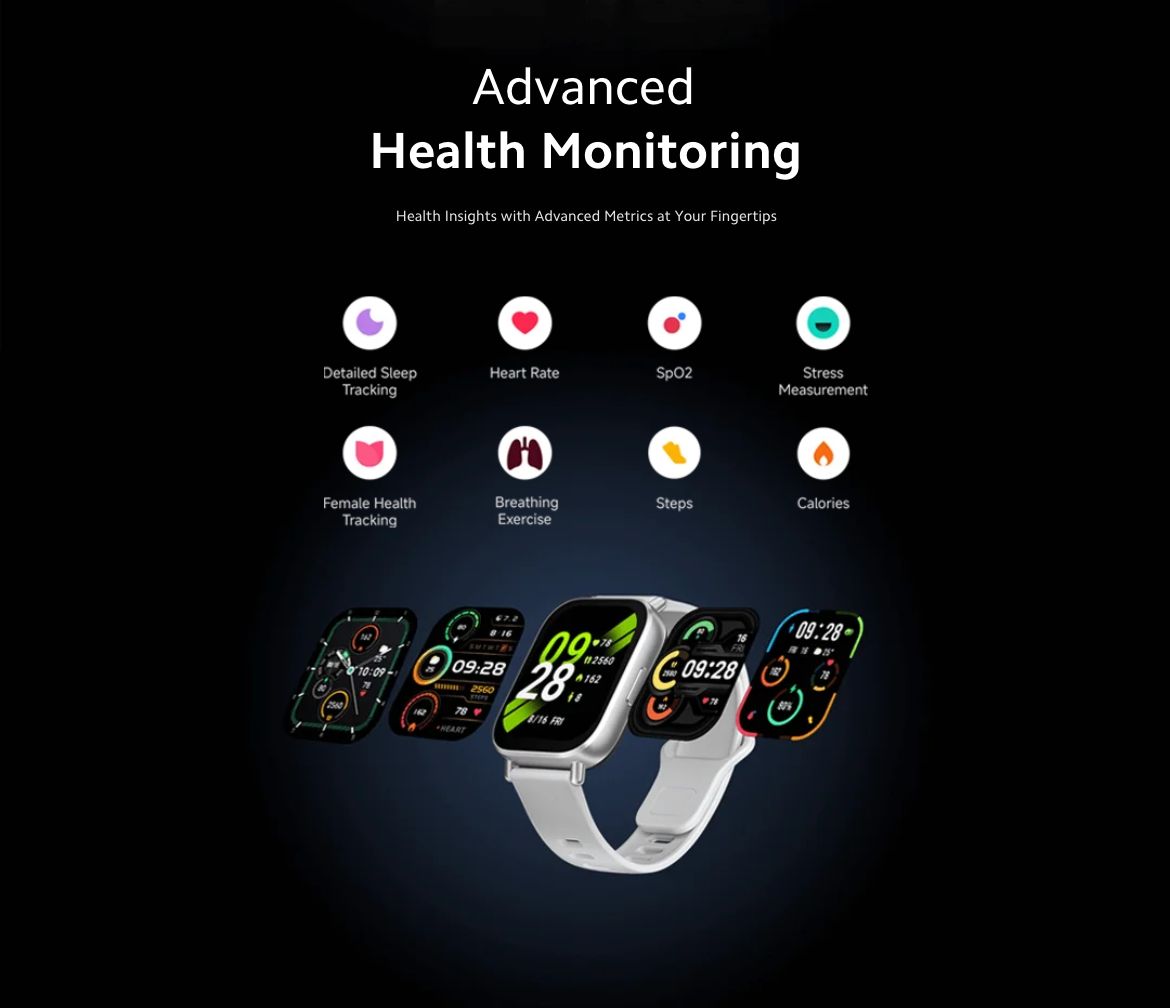 Redmi Watch 5 Active helps in tracking sleep and stress levels