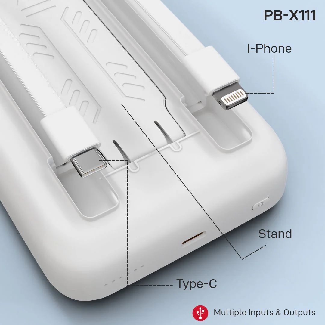 PB-X111 power bank is equipped with advanced safety features.