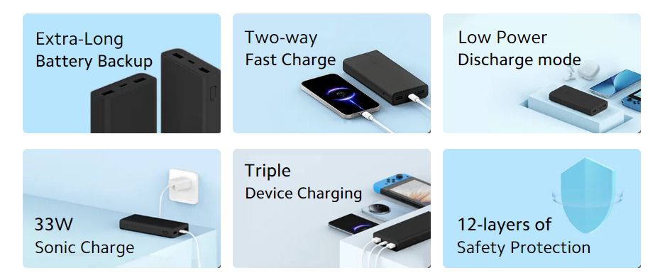 Both models come with two USB-A ports for simultaneous charging of multiple devices.