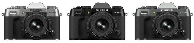 The X-T50 also incorporates a new round shaped design that achieves both high holding performance and compact size.