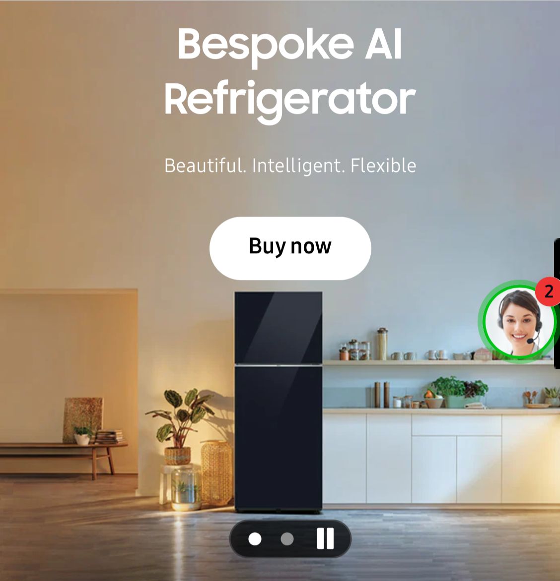 The Bespoke AI Double Door Refrigerator series has two evaporators and fans