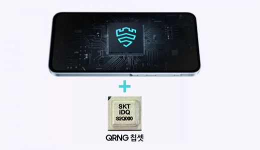 The QRNG chip generates random numbers for encrypting and decrypting sensitive data.