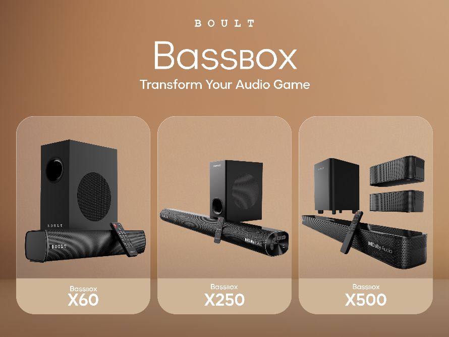 BOULT Unveils Three New Soundbars: Bassbox X60, Bassbox X250, and Bassbox X500